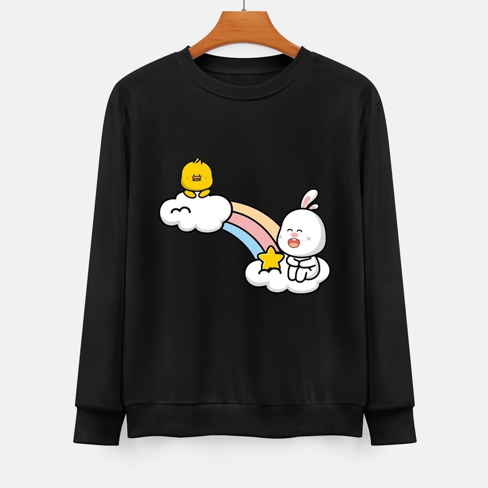 Front Patterned Long Sleeve TopAllSeason Fitted